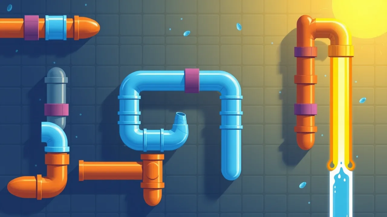 Pipe Match: A Fun and Addictive Puzzle Challenge image
