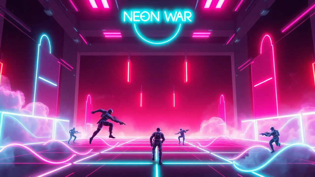 Experience the Thrill of Neon War Unblocked image