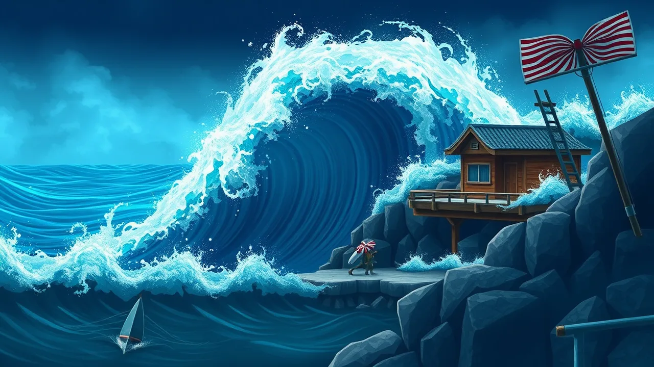 Play Escape Tsunami Unblocked Games Online Free image