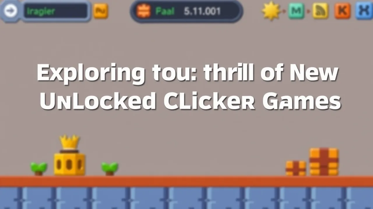 Exploring the Thrill of New Unlocked Clicker Games image