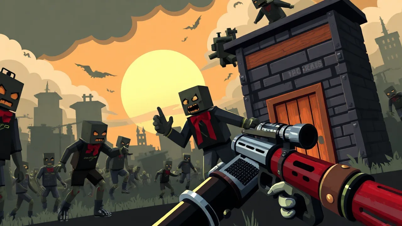 Surviving the pixel zombie apocalypse in style image
