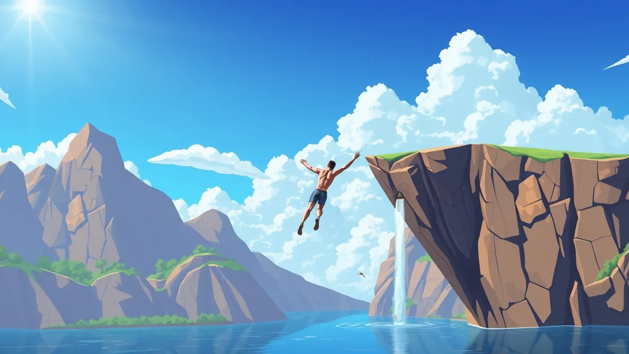 The Thrill of Cliff Diving Unblocked image