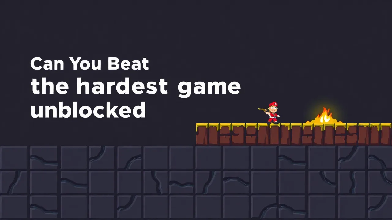 Can You Beat the hardest game unblocked Challenge image