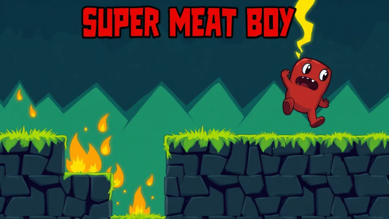Play super meat boy unblocked Instantly Online image