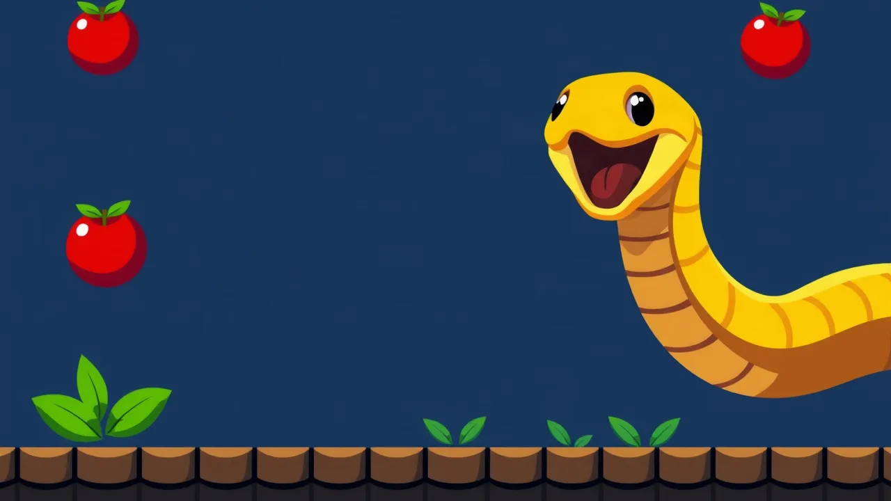 Play Snake and Apple Unblocked for Free Online Now image
