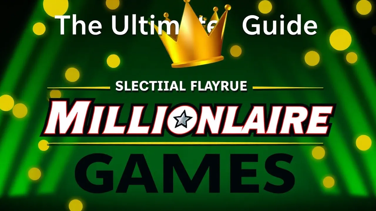 The Ultimate Guide to Playing millionaire games image