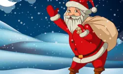 Santa Claus Gift Bag Jigsaw image