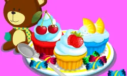 Cooking Colorful Cupcakes image