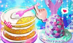 Unicorn Chef Mermaid Cake image