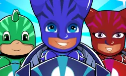 Pj masks kids Car Racing 3d image