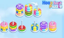 Hoop Stack Sort Puzzle 3D Game image