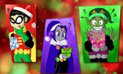 Teen Titans Christmas Stars image