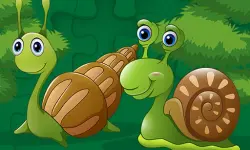Cute Snails Jigsaw image