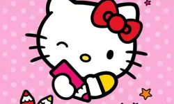 Color By Number With Hello Kitty image