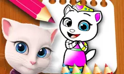 My Angela Talking Coloring Book image