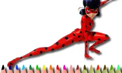 BTS LadyBug Coloring image