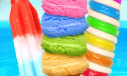 Rainbow Ice Cream And Popsicles image