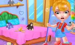 Baby Doll House Cleaning Game image