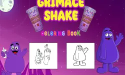 Grimace Shake Coloring image