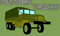 Military Trucks Coloring image