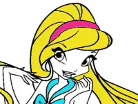 Winx Coloring Page Game background