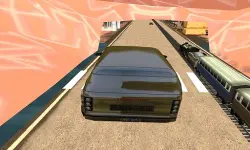 Train vs Super Car Racing Game image