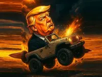 Trump Wheelie Challenge
