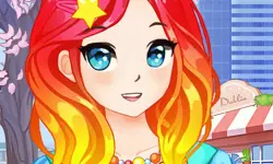 Anime Kawaii School Girls Dress Up image