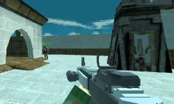 Blocky combat Shooting Arena 3D Pixel image