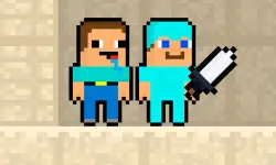 Noob vs Pro Sand island image