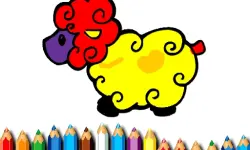 Baby Sheep Coloring Book image