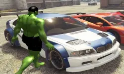 Chained Car vs Hulk Game image