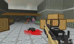Pixel Apocalypse Shooting Zombie blocky combat image