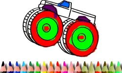 BTS Monster Truck Coloring image