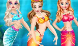 Princess Mermaid Style Dress Up image