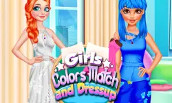 Girls Colour Match and Dress up image