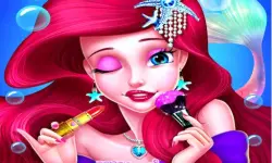 Mermaid Princess Makeup - Girl Fashion Salon game image