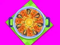 Authentic Spanish Paella background