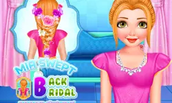 Mia Swept-Back Bridal Hairstyle image