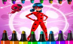 Miraculous Ladybug Coloring Game image
