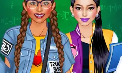 College Student Girl Dress Up image