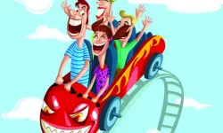 Roller coaster leap image