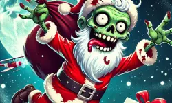 Flappy Zombie Santa Christmas Game image