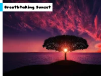 Breathtaking Sunset Jigsaw background