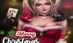 Harley Quinn Christmas Sweater Dress Up image