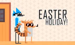 Mordecai and Rigby Easter Holiday image