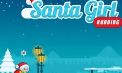 Santa Girl Running image