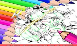 Coloring Book for Ninja Turtle image