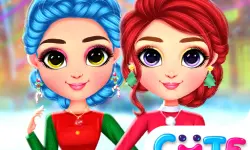 Rainbow Girls Christmas Outfits image