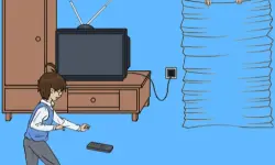 Turn on the TV image